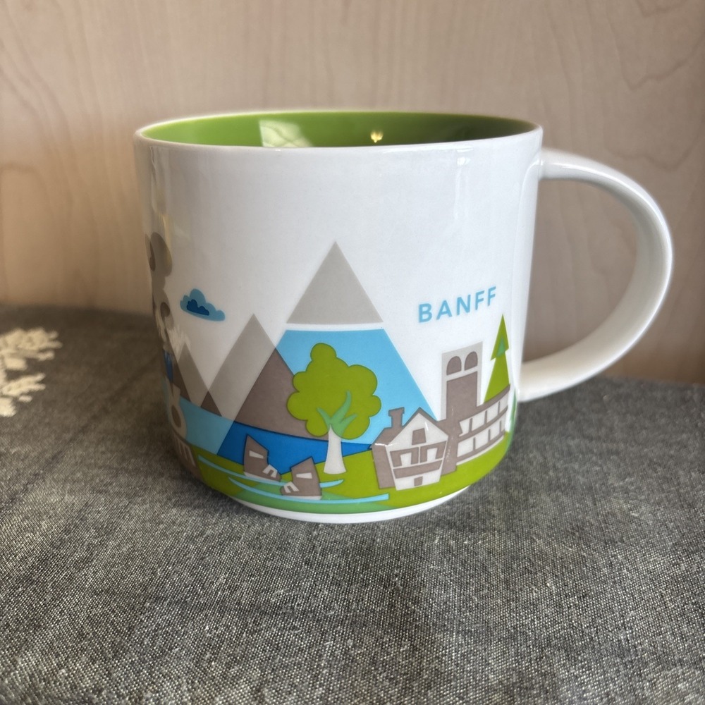 Starbucks Banff You Are Here Collection Coffee Mug 14 Oz 2017 3.75" Diameter